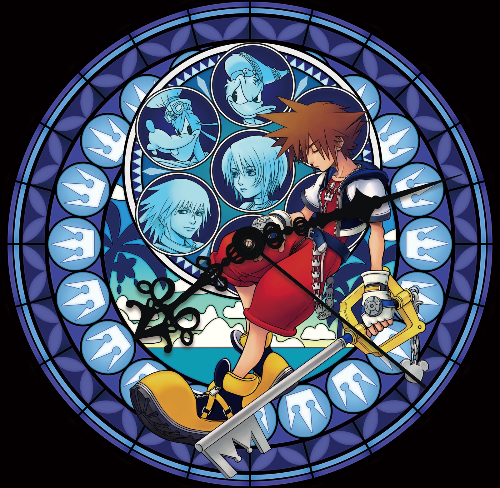 Kingdom Hearts Stained Glass Clock Exhibition Opens at Shinjuku Station